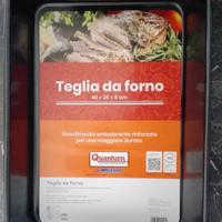 Teglia forno in acciaio al carbonio antiaderente