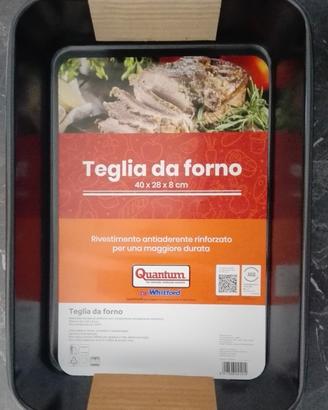 Teglia forno in acciaio al carbonio antiaderente