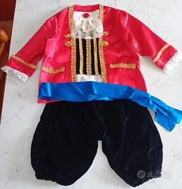 Vestito di carnevale Capitano Uncino 4anni