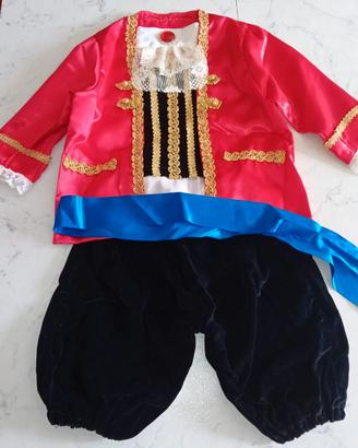 Vestito di carnevale Capitano Uncino 4anni
