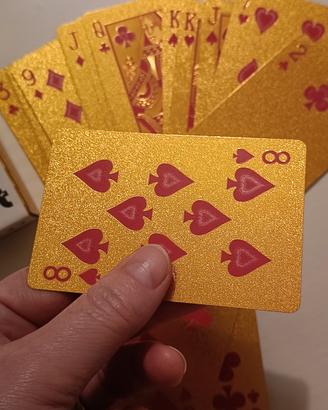 ✨🃏 Mazzo di Carte da Poker Dorate