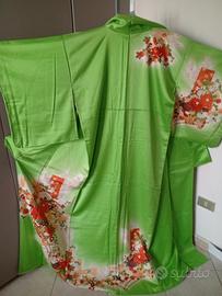 kimono autentico giapponese vintage in seta 