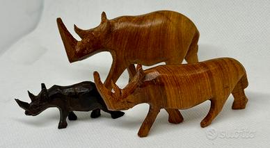 Arredo casa animali legno intagliati vintage