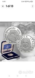 5€-2008 Centenario Nascita Anna Magnani - Argento 