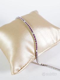 Bracciale tennis rubini