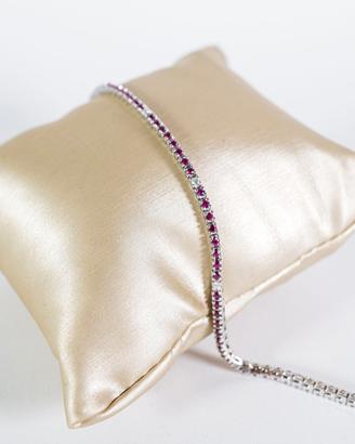 Bracciale tennis rubini