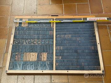 quadro lettere tipografia