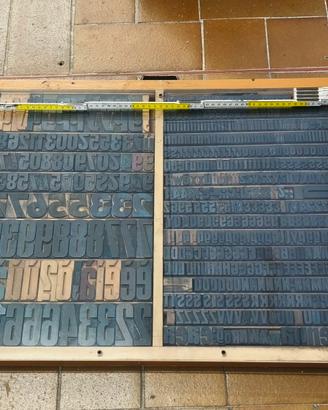 quadro lettere tipografia