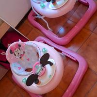 Girello Minnie 2-in-1 con stazione giochi rimovibi