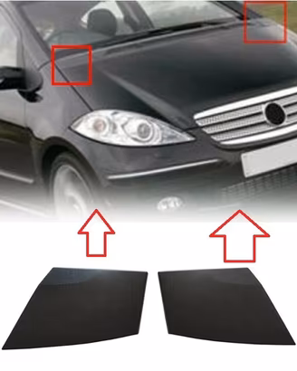SX+DX MODANATURE GRIGLIA COFANO ANTERIORI MERCEDES