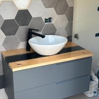 Top Bagno in Frassino e Resina - con difetti