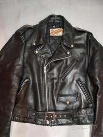 Giacca pelle nera Schott NYC Perfecto, taglia 46