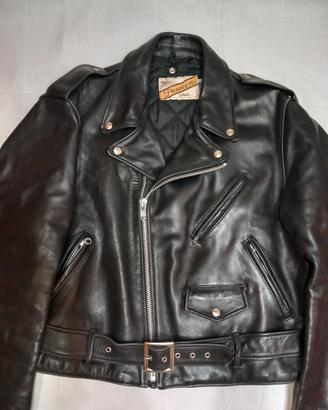 Giacca pelle nera Schott NYC Perfecto, taglia 46