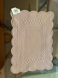 4 tovagliette shabby chic grigio chiaro