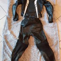 Tuta integrale in pelle da donna taglia S