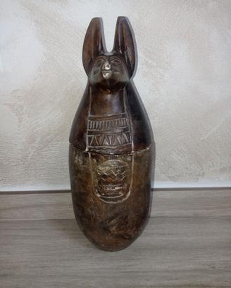 Vaso canopo egizio Anubis