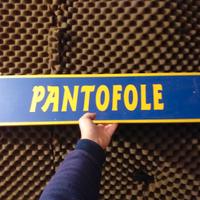 GRANDE CARTELLO BIFACCIALE"PANTOFOLE"