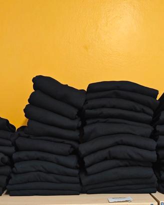 Felpe Nere Nuove Unisex - 100% Cotone