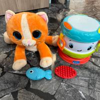 Gattino cucù chicco e tamburo clementoni