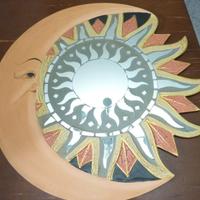 Specchio Etnico Sole Luna 60cm