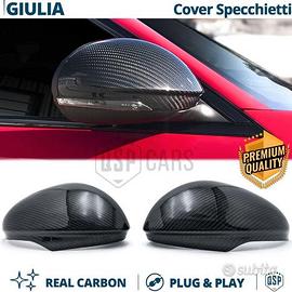 Calotte Specchietti per Alfa Giulia VERO CARBONIO