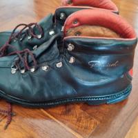 scarpe da escursionismo montagna in pelle vintage 