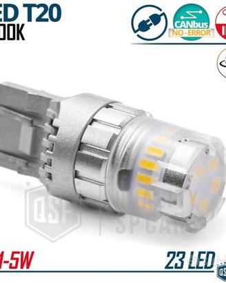 Lampadina LED T20 W21/5W CANbus Luce Bianca 1700LM