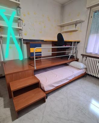 Soppalco cameretta con letto