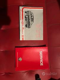 LIBRETTO USO E MANUTENZIONE + BOOK SERVICE ALFA 75