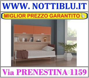 Letto a Scomparsa UGO B 1 piazza MATERASSO OMAGGIO