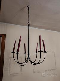 lampadario candelabro vintage