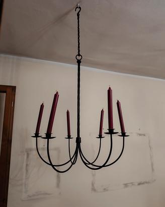 lampadario candelabro vintage