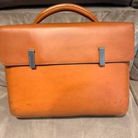 Borsa 24 ore Piquadro in pelle mogano