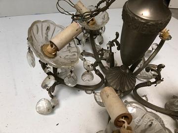 Lampadario a gocce cristallo