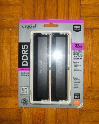 RAM DDR5 32GB (16x2) 6400 C38 AMD EXPO Intel XMP