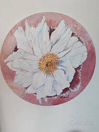 quadro dipinto a mano, floreale