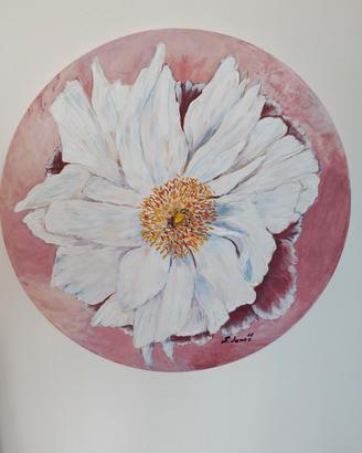 quadro dipinto a mano, floreale