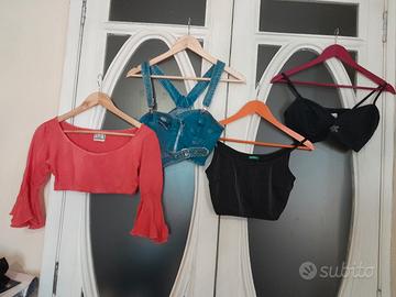 N.4 top c/pancia scopert(1Benetton)tg 44 e 46(€4/5
