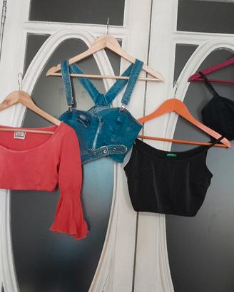 N.4 top c/pancia scopert(1Benetton)tg 44 e 46(€4/5