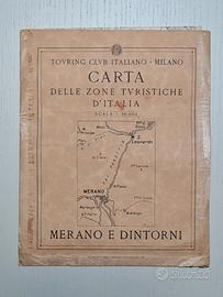 Carta Turistica d'Italia Touring Club Italiano