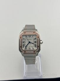 Cartier Santos ref.4075 oro rosa e diamanti