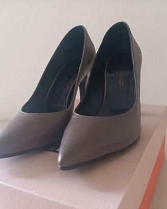 Décolleté Via della Spiga Vera Pelle Grigio