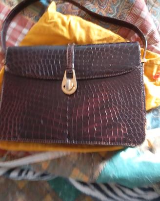 borsa vintage coccodrillo 