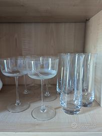 2 set da 6 bicchieri