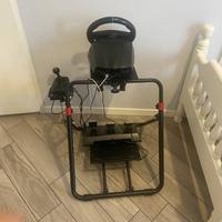 Volante con pedali e leva di cambio + supporto