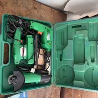 Set: trapano, smerigliatrice e levigatrice