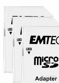SET x3 LETTORE ADATTATORE EMTEC x MEMORIE MICRO SD
