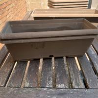 Vaso 50x20 plastica tortora