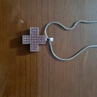 Swarovski collona con ciondolo a croce originale