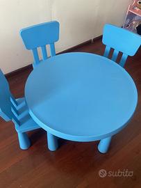 Tavolino per bambini + 3 sedie ikea